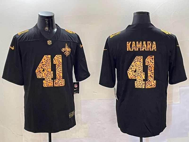 Men New Orleans Saints 41 Kamara Black 2024 Nike Limited NFL Jersey style 0108